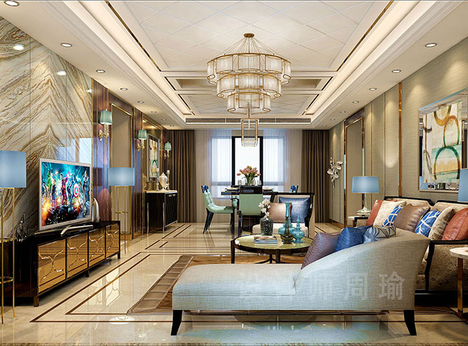 美女光身动态图世纪江尚三室两厅168平装修设计效果欣赏